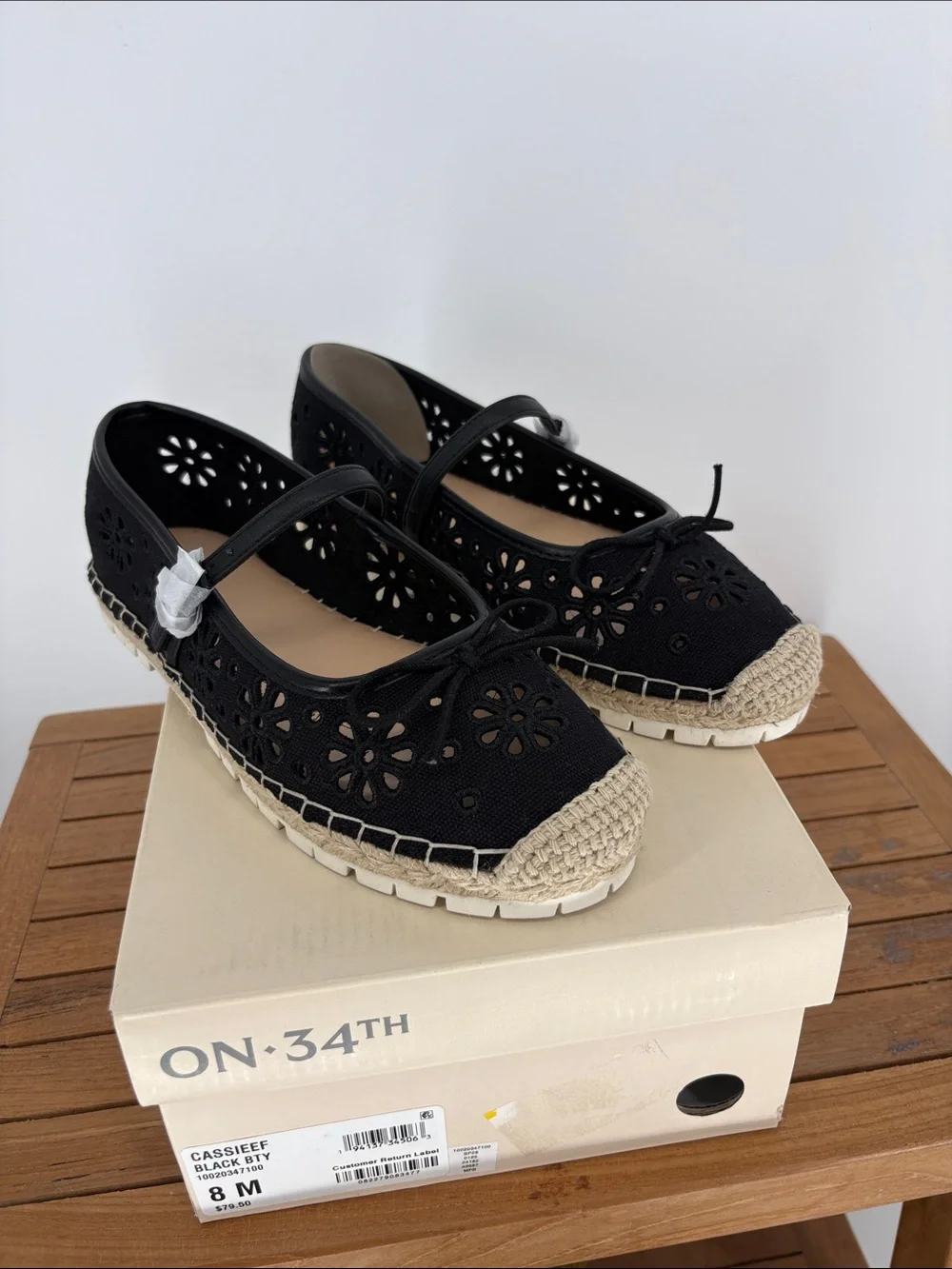 NEW ON 34th CASSIEFF BLACK BEAUTY WOMENS SHOES SIZE 8M